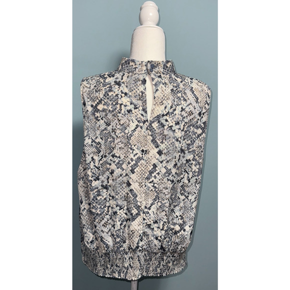 Liverpool Los Angeles Womens XL Top Maximalist Animal Snakeskin Print Multicolor - Picture 2 of 7